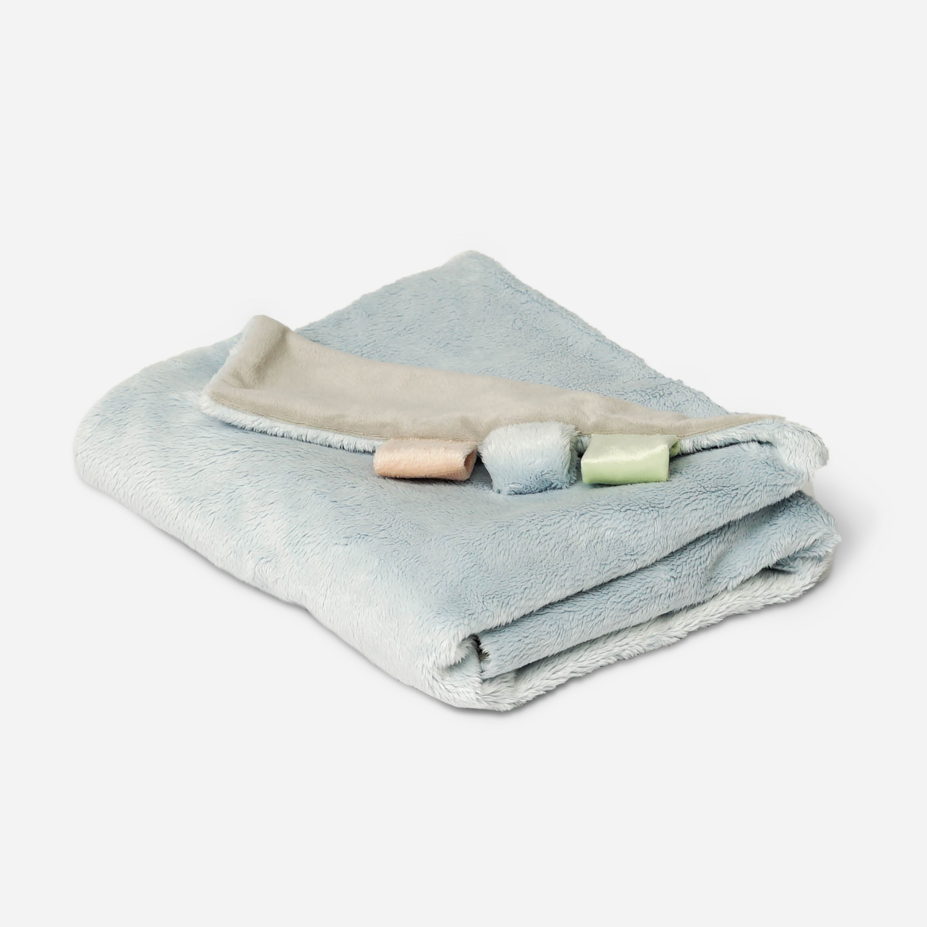 Cloud Blankie Baby Blue/Light Grey