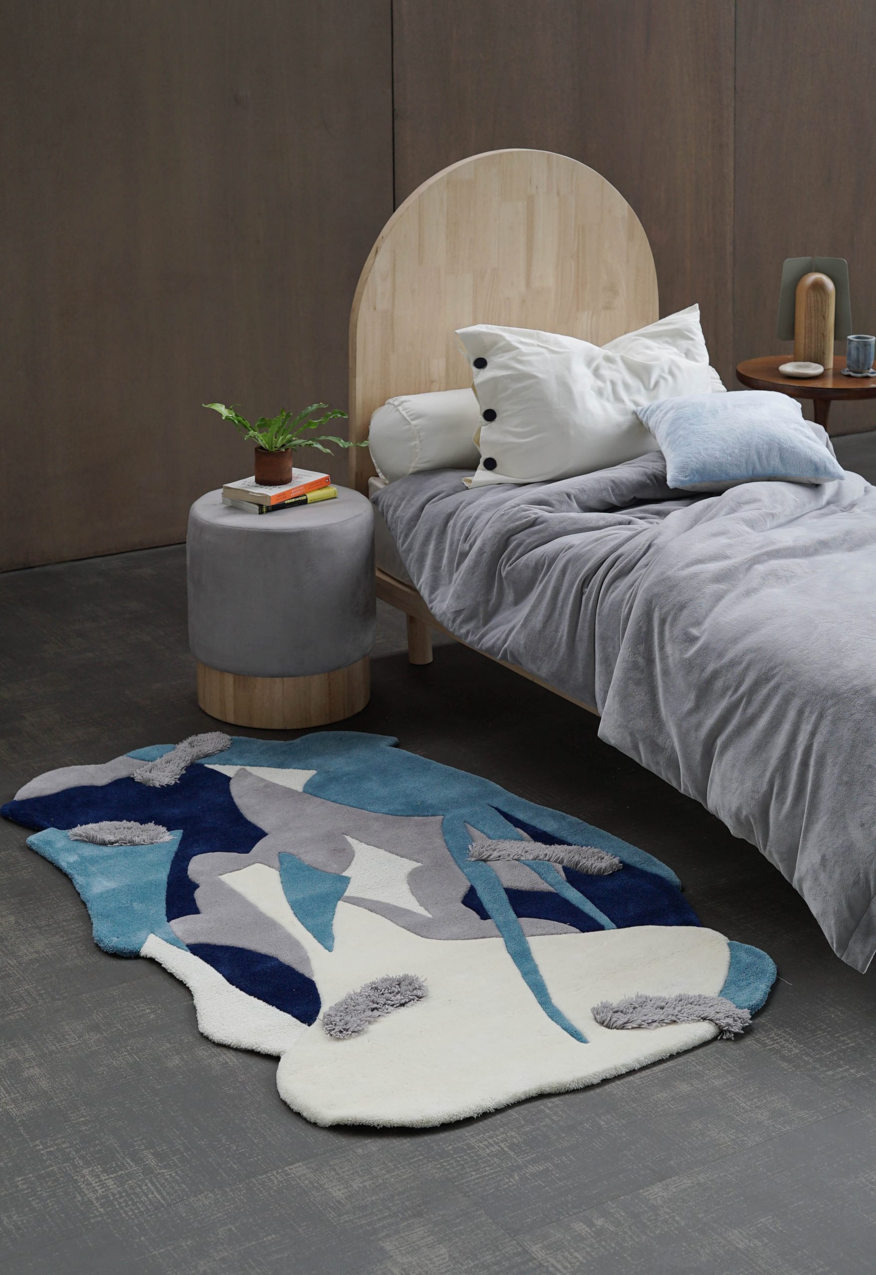Gardenburst Rug in Blue (Pre-Order) - Image 2